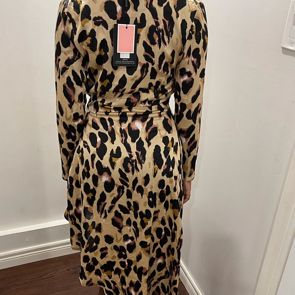 High split leopard print dress - Picture 2 of 2